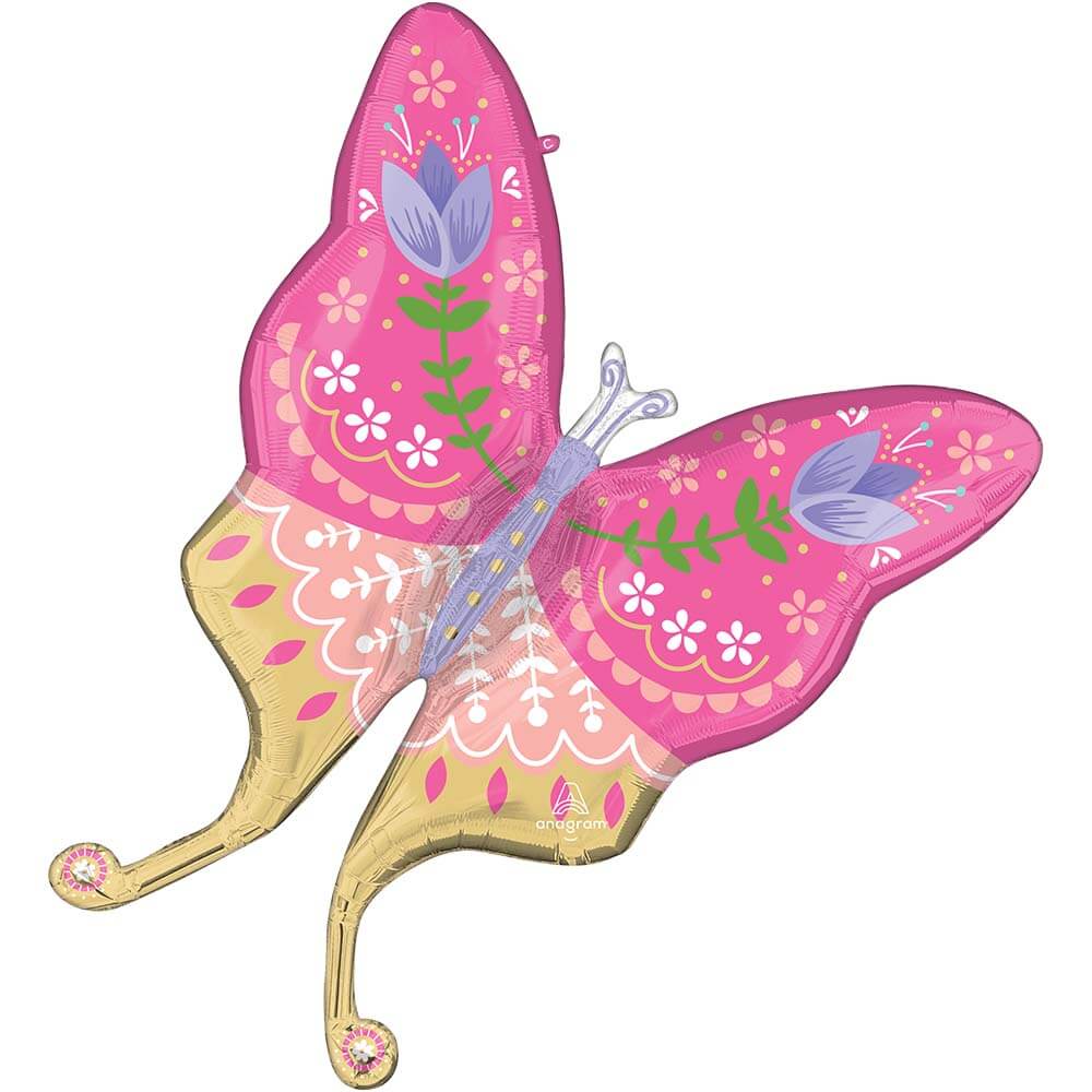 Anagram 33" Spring Cheer Butterfly Balloon